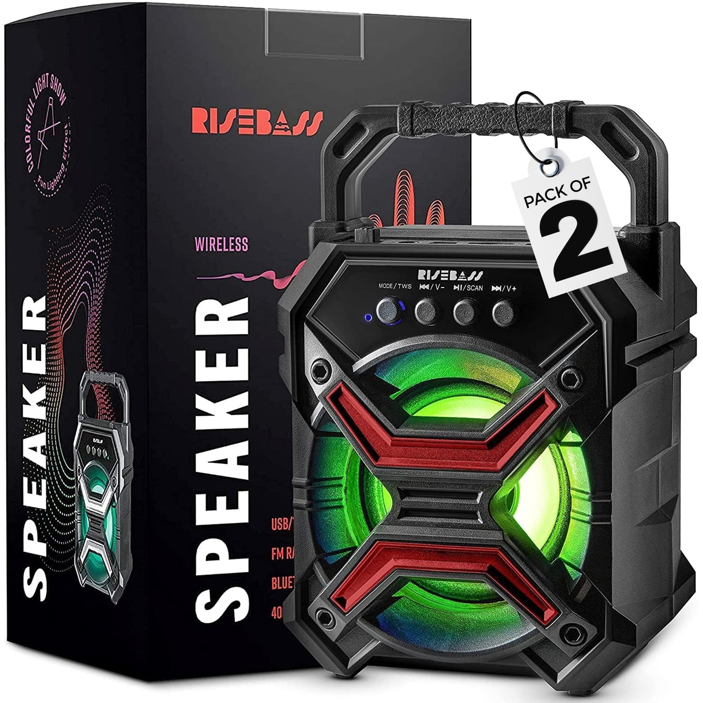 7-inch Portable Wireless Bluetooth Speaker w/ TWS Function