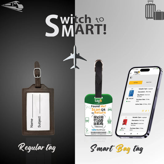 Smart Bag Security Tag - Brazil Flag [Pack 2]