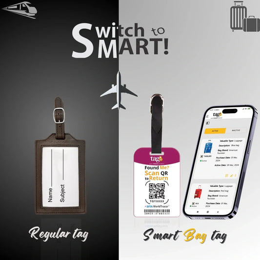 Smart Bag Security Tag - Los Angeles [Pack 2]