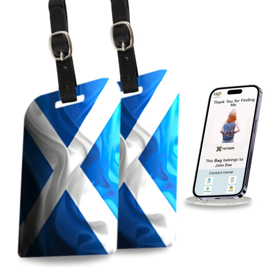 Smart Bag Security Tag - Scotland Flag [Pack 2]