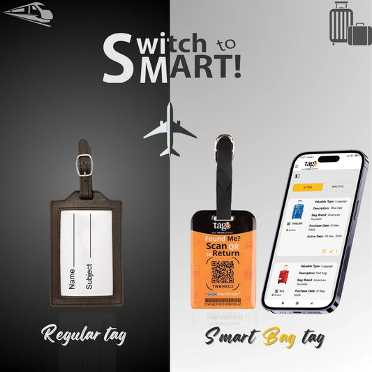 Smart Bag Security Tag - Amelia Island FL [Pack 2]